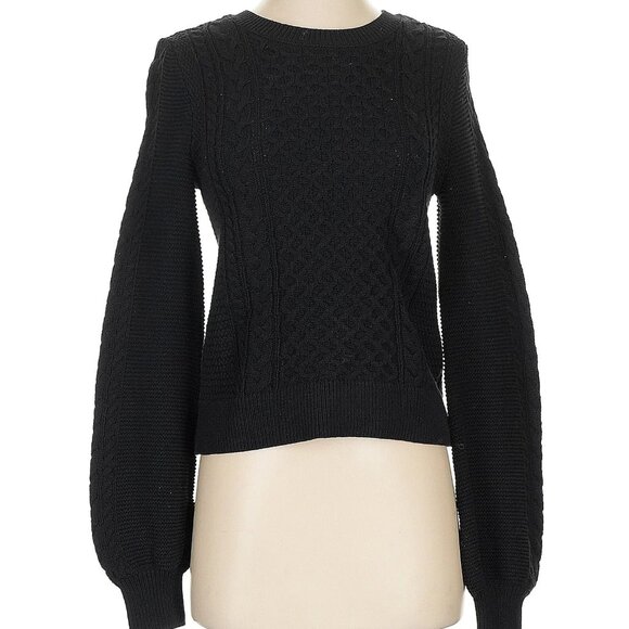 Lilla P Pullover Puff Sleeve Knit Sweater - Picture 1 of 8